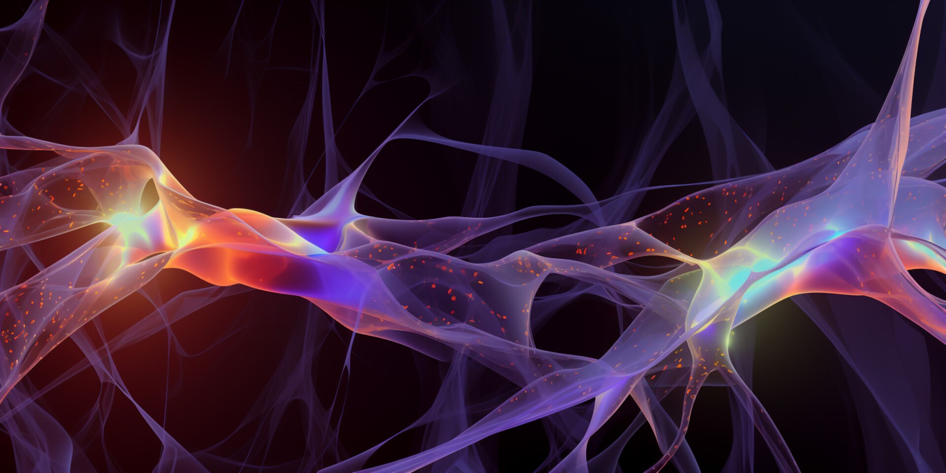 Ilustrație abstractă a conexiunilor neuronale