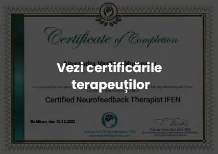 Certificările terapeuților Neurofeedback