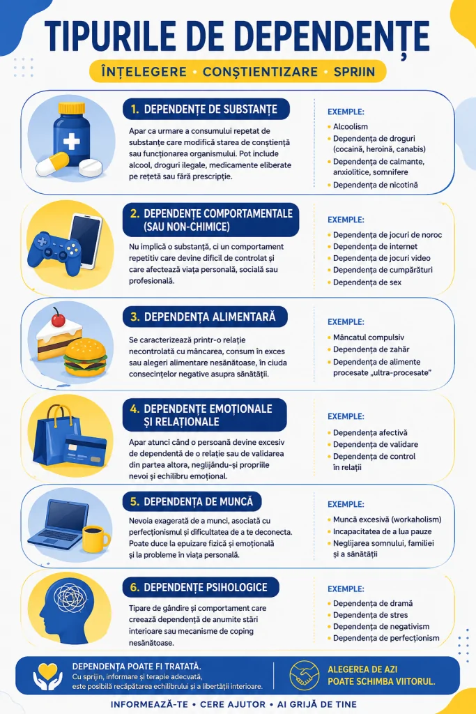 Infografic: ce se schimbă în creier în dependență