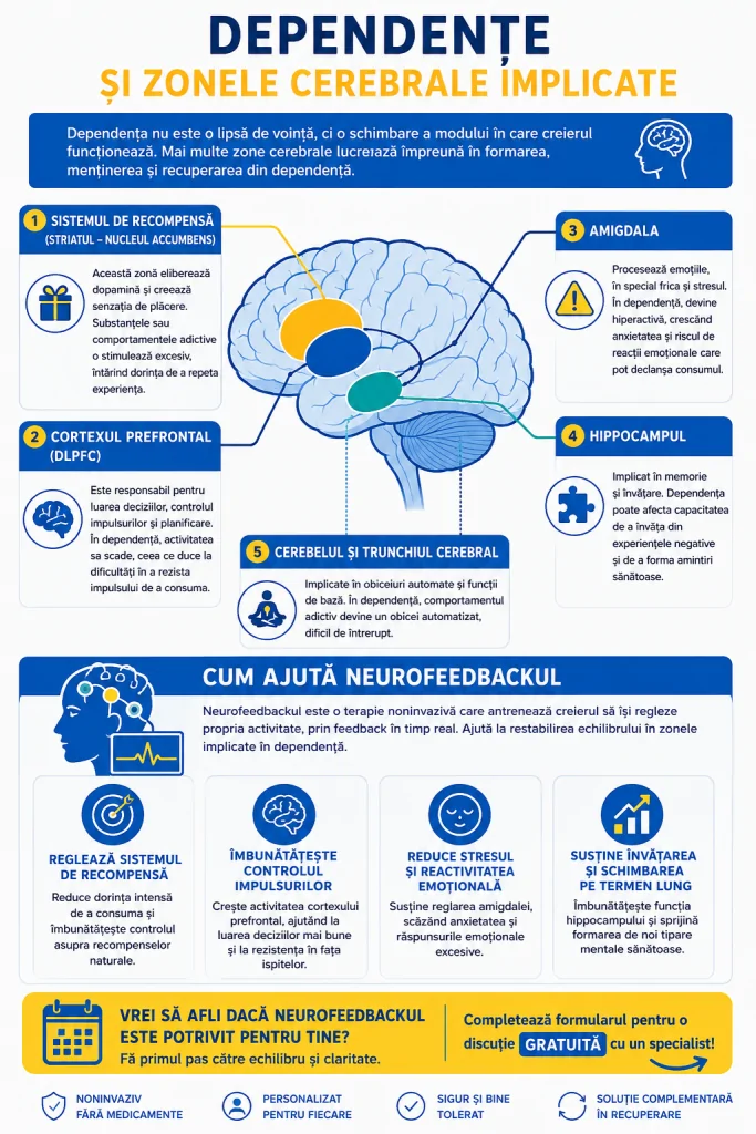 Infografic: pașii recuperării din dependență